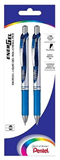 Pentel EnerGel RTX Liquid Gel Pen 0.7mm Blue 2 Pack